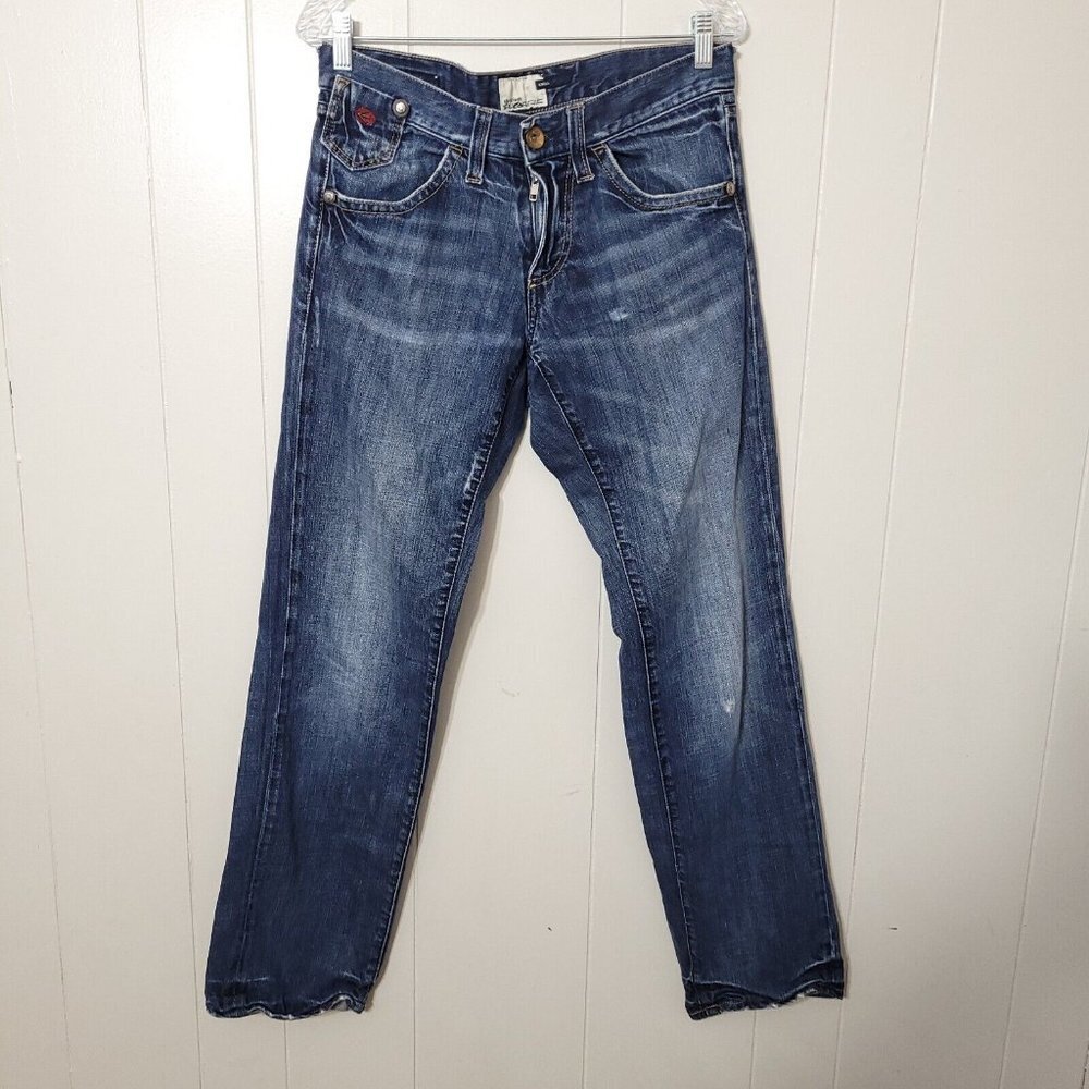 Energie Style Clash Kroll Wash Dark Denim Jeans Size 32x34